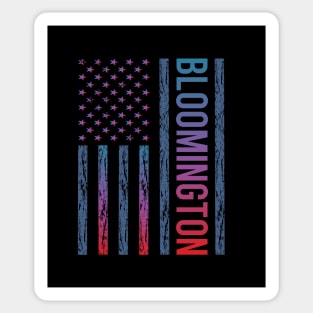 Blue Red Flag - Bloomington Sticker